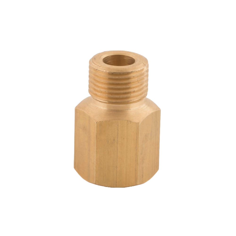 Adaptador de gas 1/2" macho a 21.8 hembra