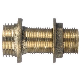 Pasachapa con tuerca 1/2" bronce