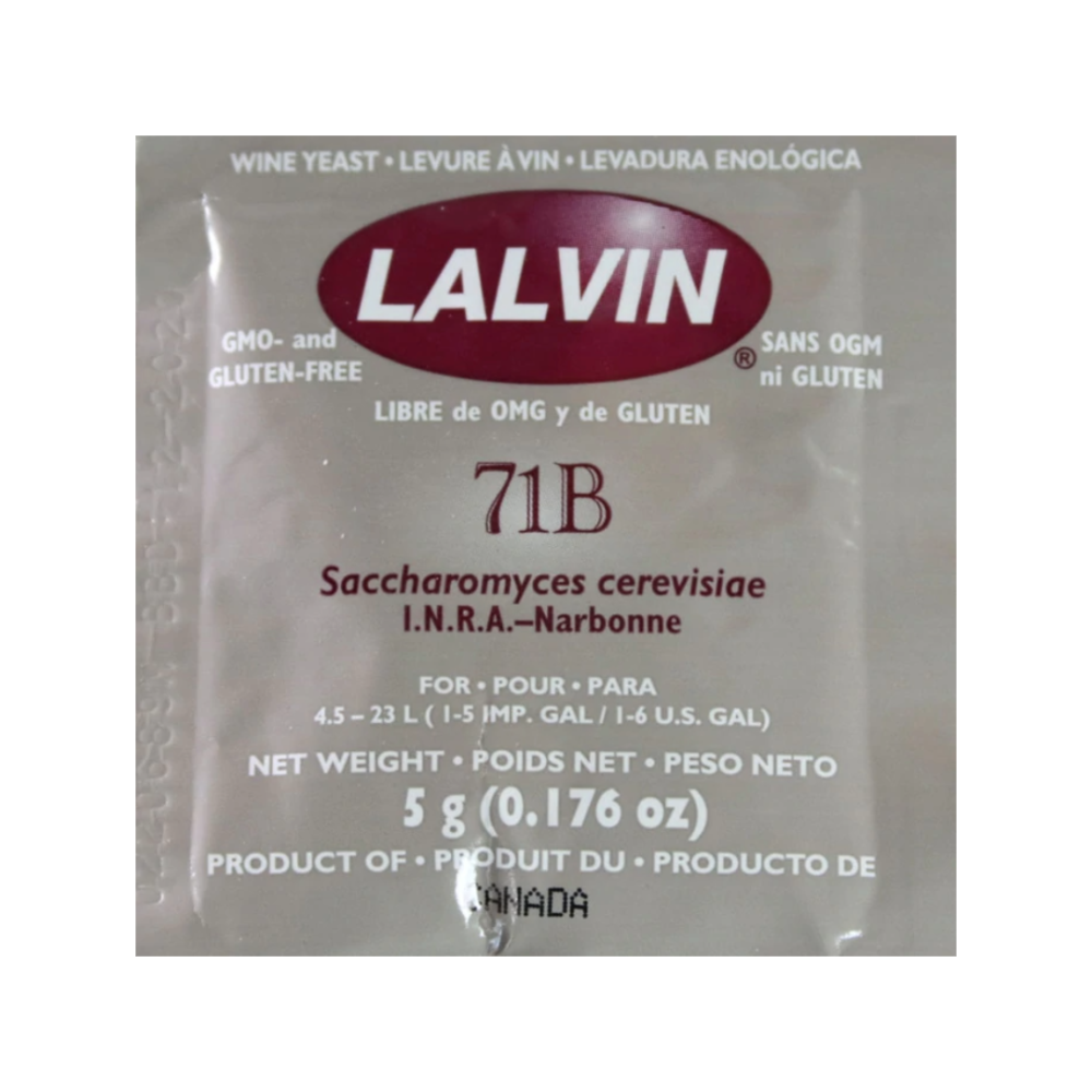 Levadura vino Lalvin 71B - 5gr
