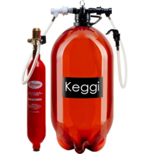 Chopera Keggi Co2 5L con ball lock, Drago y regulador