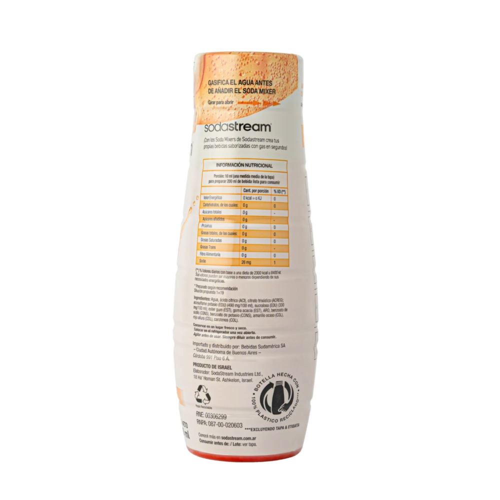Sodastream Saborizante Soda Mixer Naranja - Imagen 2