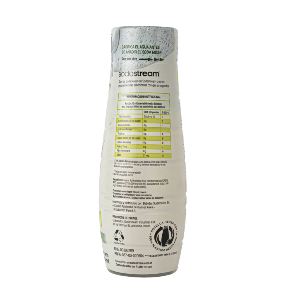 Sodastream Saborizante Soda Mixer Lima Limon - Imagen 2