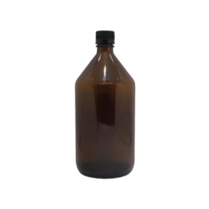 Botella de vidrio 1l Ambar - Modelo Botellon a rosca