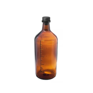 Botella de vidrio 500ml Ambar - Modelo Agropecuario