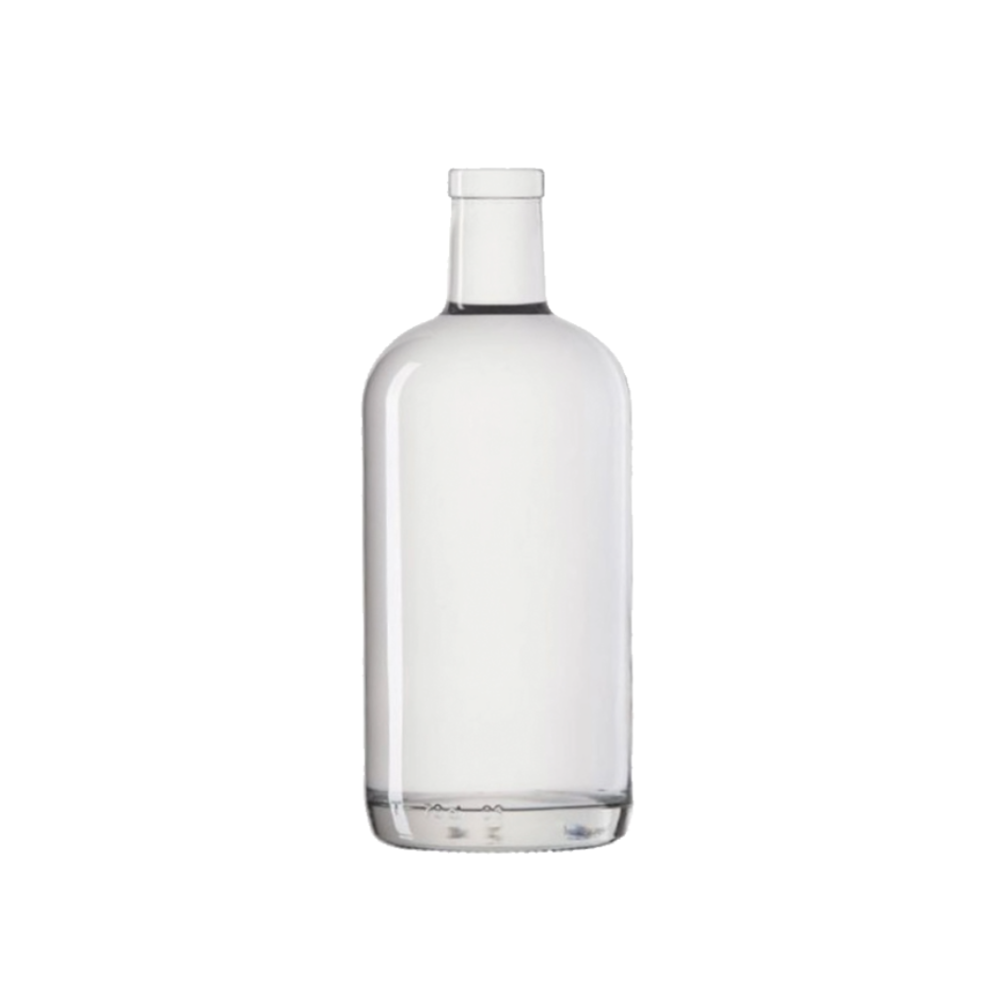 Botella de vidrio 750ml Transparente - Modelo Barrica